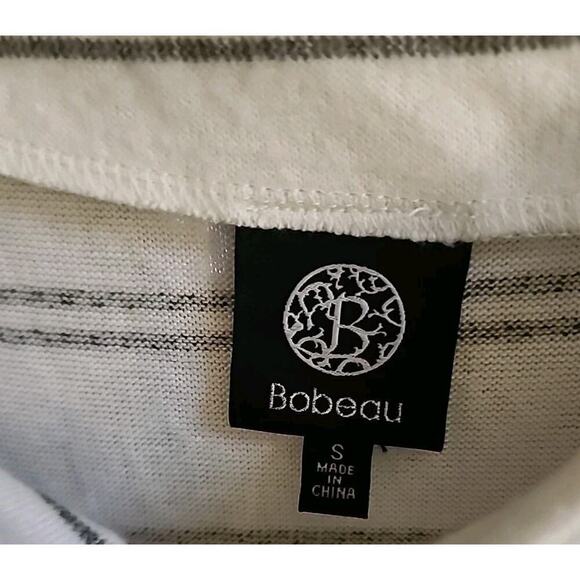 Bobeau Womens Striped Pullover Top Small New Soft Cr6 Excellent Boho Chic - Picture 2 of 5